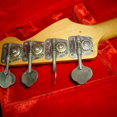 Vintage Early 1970's Oly White Fender Lefty Left Handed Precision 4 String Electric 'P' Bass in OHSC image 8