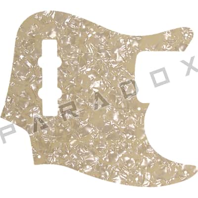 Custom Pickguard For 2021 - 2024 Made in Mexico Fender Player Plus Jazz Bass 4-string - Cream Pearl/Cream/Black/Cream .090"