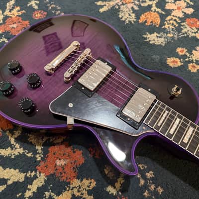 Epiphone Les Paul Custom Widow - Purple Burst image 2