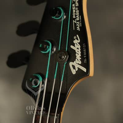 1980's Fender Contemporary Power Jazz Bass Special MIJ Candy Apple Red image 9