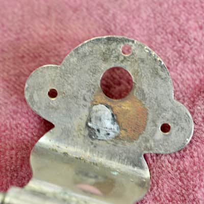 Vintage 1950's Gibson Nickel Trapeze Wrap Tailpiece ES-225 ES-225td image 7