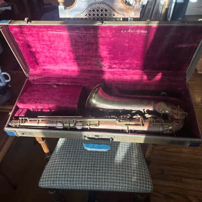 Benetone Tenor Saxophone w/ Original Case Serviced 1950s 1960s image 21