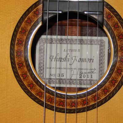 HIROSHI KOMORI No35 2011 - ANTONIO TORRES CLASS CLASSICAL CONCERT GUITAR - SPRUCE/HONDURAN ROSEWOOD image 4