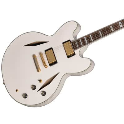 Epiphone Emily Wolfe "White Wolfe" Sheraton Electric Guitar Aged Bone White image 5