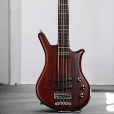 Warwick Pro Series Thumb BO-5 String-Burgundy Red Transparent Satin image 10