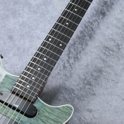 Kz Guitar Works    Solid-T 3S11 T.O.M (Kz One Solid 3S11 T.O.M)  (USED)  -See-Through WATER BLUE- image 4