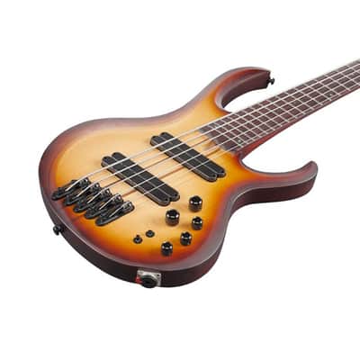 Ibanez Bass Workshop BTB705LM-NNF Natural Browned Burst Flat - 5-String Electric Bass image 3