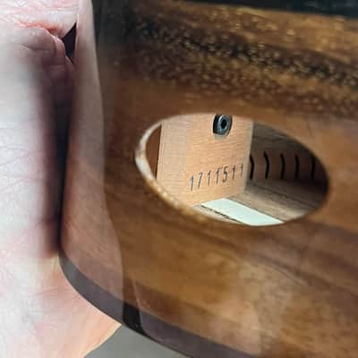 Pono Limited Edition Master Series Cedar Top Acacia Tenor 2018 - Gloss finish body and faceplate, satin finish neck image 7
