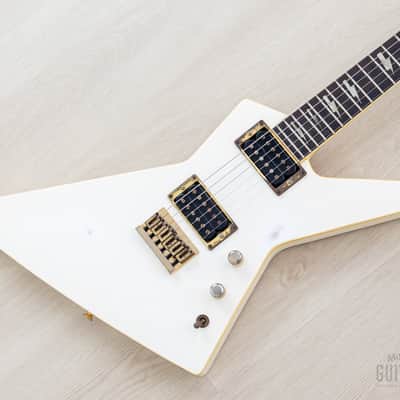 1985 Fernandes X-1 Neck Through Explorer Vintage Guitar White
