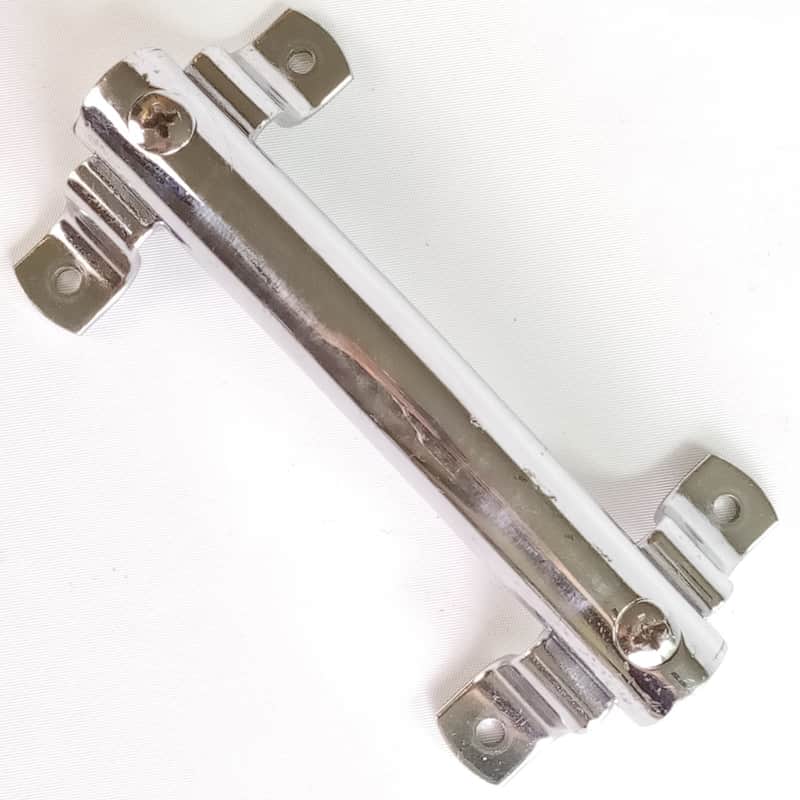 Pearl Bass Drum Rail Tom Mount 4hole L-Arm Chrome Japan 2 3/8"x 4.5" Vintage 60s image 1