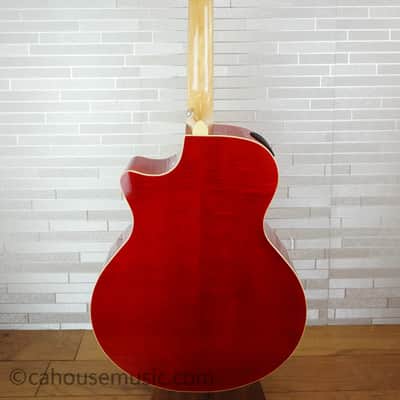 Ibanez AE170-NTR - Natural Top / Transparent Red Back and Sides image 14