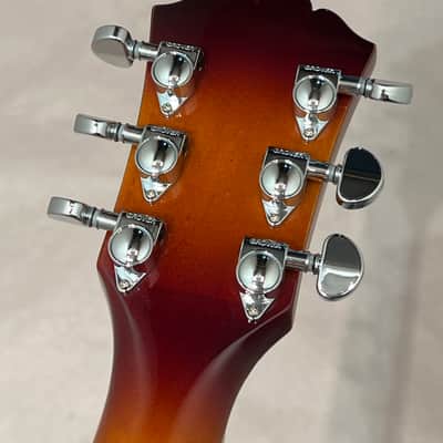 Washburn HB30TS Semi Hollow Body electric guitar made in Korea w case 2003 - Tobacco Sunburst image 7