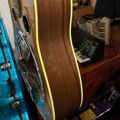 Scheerhorn L Body Spruce and Rosewood Resonator Guitar with Calton Case image 17