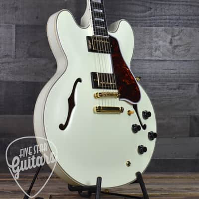 Epiphone Inspired by Gibson Custom 1959 ES-355 - Classic White with Hard Shell Case image 10