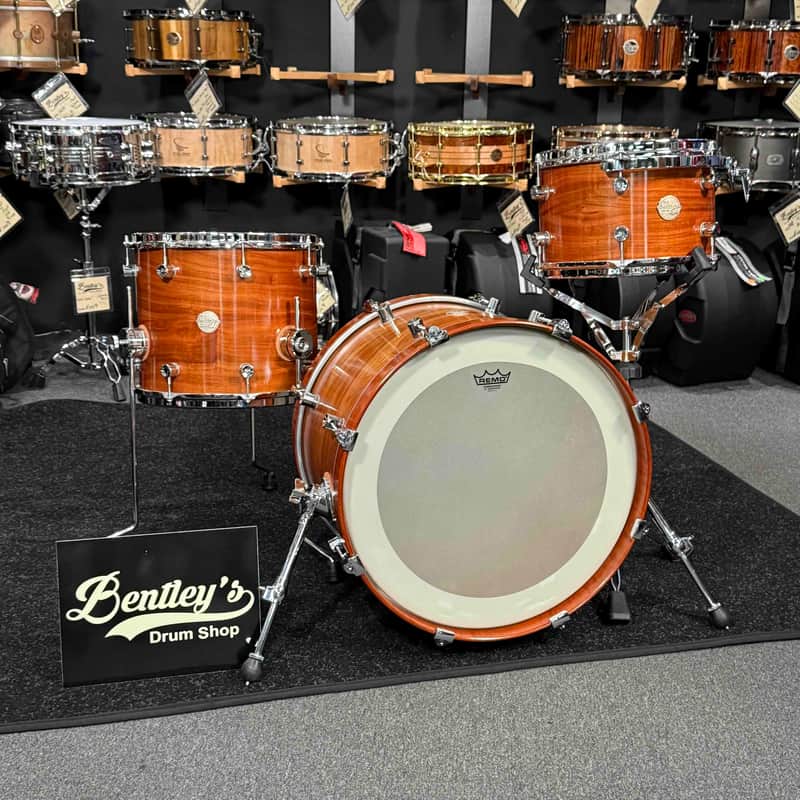 Doc Sweeney Drums 'Santa Fe' Solid Steambent Cherry 3-Piece 12/14/20 Drum Kit Set with SKB Soft Bags (Rm 4) image 1