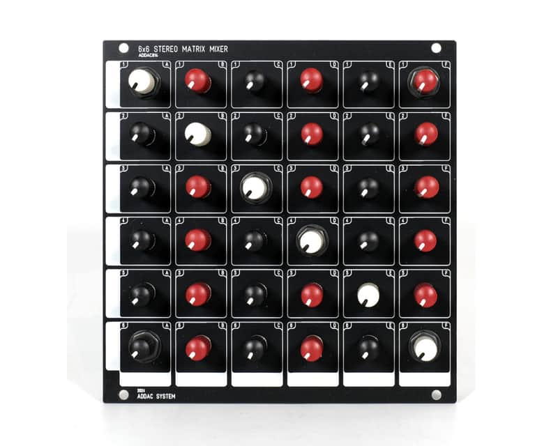 ADDAC System ADDAC814 Jacks & Controls 6x6 Stereo Matrix Mixer image 1