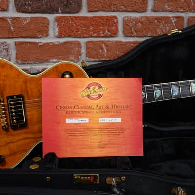 Gibson Custom Shop 50th Anniversary Les Paul Custom Curly Koa Top Antique Natural #6 of 50 2002 w/OHSC image 11