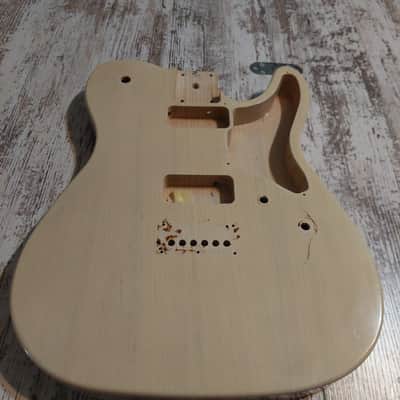 Harley Benton Cabronita Telecaster TE-90FLT Deluxe Series Vintage White Ash Guitar Body Husk image 3