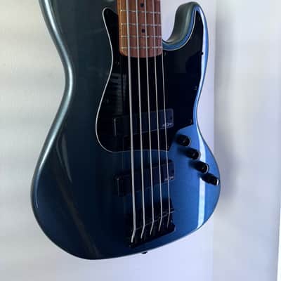 Squier Contemporary Active Jazz Bass V HH - Gunmetal Metallic image 2