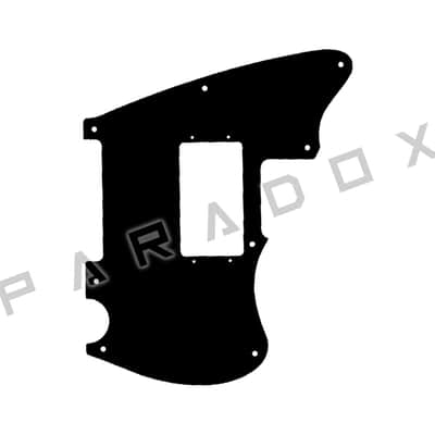 Custom Pickguard For 2022 - 2024 Made in China Squier by Fender Paranormal Offset Telecaster SH - Black/White/Black .090" image 1