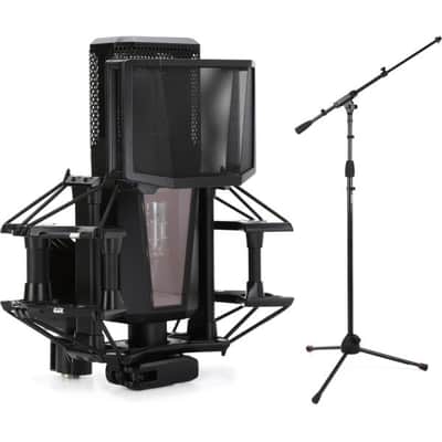 Lewitt Pure Tube Studio Tube Condenser Microphone Set and Mic Stand image 2