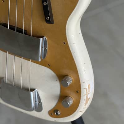 Fender Custom Shop '59 Precision Bass 2025 - Relic Aged White Blonde image 7