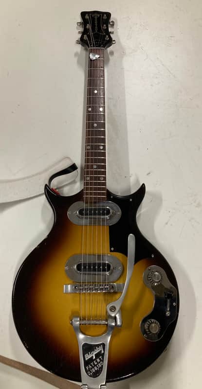 Magnatone MARK V 1957 - SUNBURST SEMI-HOLLOW BODY SET NECK image 1