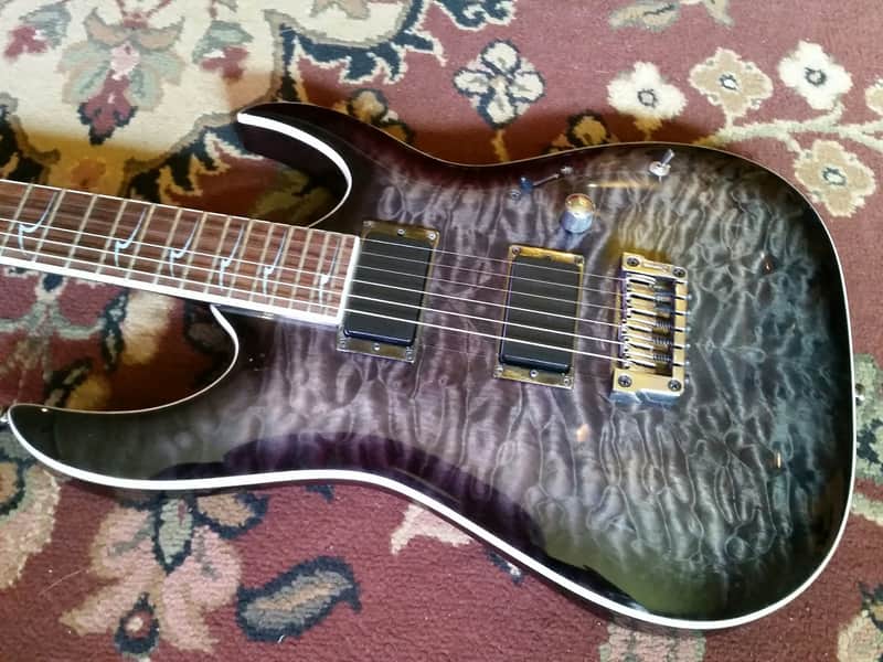 Ibanez RGA72QM Guitar - Quilt Top 2010 Transparent Grey image 1