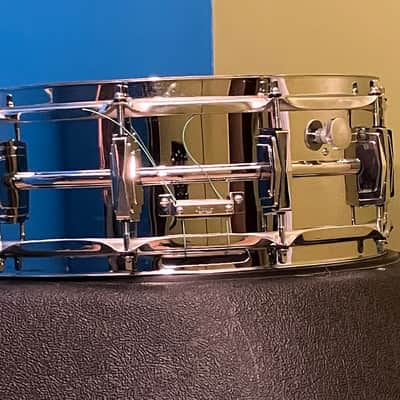 Ludwig, 1970, BO1 “Cut Badge”, Chrome Over Brass, 5” x 14” Snare Drum image 9