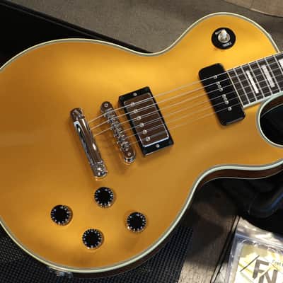 1999 Gibson Custom Shop Owned by Scott Stapp Les Paul Custom HB+ P90 Electric Guitar Gold Top One-Off + COA OHSC image 2