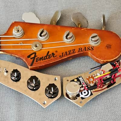 (Fender) Jazz Bass upgrade wiring Harness, loaded control plate, blend image 1