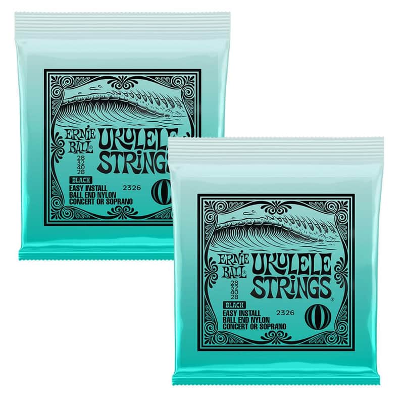2-Pack Ernie Ball 2326 Ball End Ukulele Strings image 1