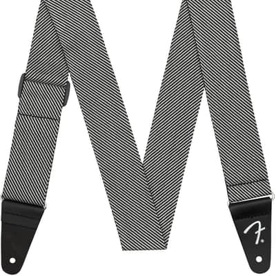 Genuine Fender 2" Modern Tweed Guitar Strap - White & Black - 099-1446-406 image 7