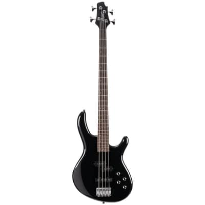 Cort Action Bass-Plus-BK Black Poplr Bd 2Bnd Act Eq P&J P/up (ACTION BASS PLUS BK-A-U) image 1