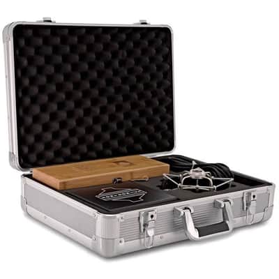 Sontronics STMERCURY-US Variable Pattern Valve Condenser Microphone w/Aluminum Flight case, Wooden Mic Box. Shockmount, Power Supply, Cable & Power Lead image 7