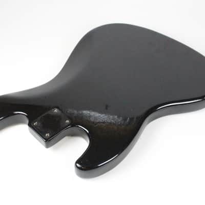 1974 Vintage Fender Jazz Bass BODY Black Re-fin American JazzBass Precision Lightweight 4.2 LBS 1970's image 5