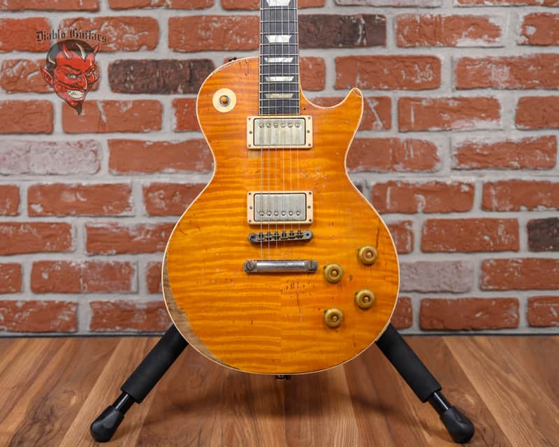 Gibson Custom Shop Les Paul Standard w/Brazilian Rosewood Fingerboard Tom Doyle "Time Machine" Lemon Burst Flame Maple Top 2017 w/OHSC image 1