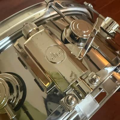 DW Collector's Series Stainless Steel 5.5x14" Snare Drum w/ Nickel Hardware image 9