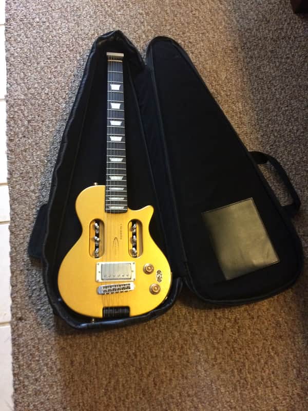 Traveler EG-1 Custom Electric Travel Guitar Gold image 1