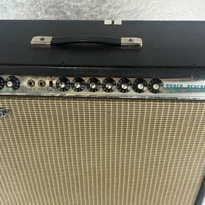 Vintage 1970's Fender Super Reverb 4x10 all tube guitar combo amp image 25