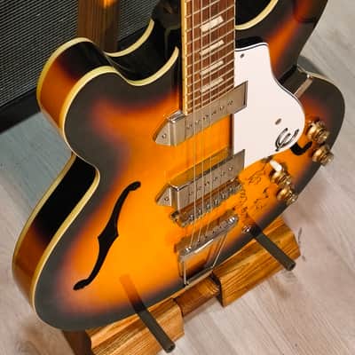 Epiphone Casino 2021 Vintage Sunburst signed by Carlos Raya image 2
