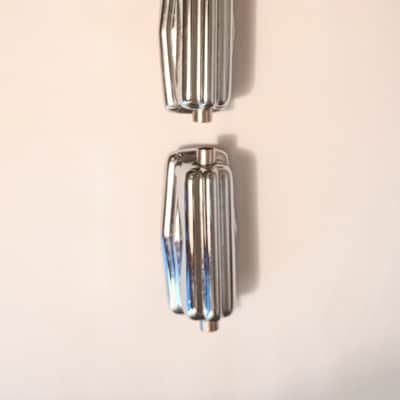 TAMA VINTAGE COFFIN STYLE IMPERIAL LUGS PAIR (2lugs) 70's - CHROME-FREE SHIP TO C-USA! image 2
