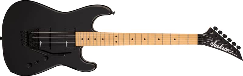 Jackson Pro Origins 1985 San Dimas SD1 HH FR Maple FB Gloss Black with Bag