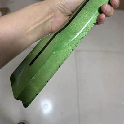 New green gloss 22fret stainless steel Frets Maple electric guitar neck Parts image 6