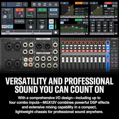 Yamaha MGX12 18-Channel Digital Mixer - Black - Open Box image 5