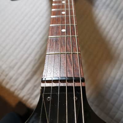 *RARE* 1980's Hondo H-2 (Korea) - Black w/SETUP/FRETWORK image 7