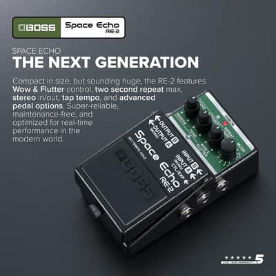 Boss RE-2 Space Echo Delay and Reverb Effects image 3