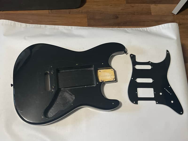 1986 Japan Charvel Jackson Import Model 3 Black Guitar Body Kahler Ready image 1
