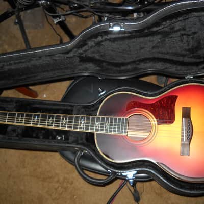 Fowlcon Guitar Company Hand Made 'Yulong Guo' Parlor Guitar "Sunburst" w/OHSC image 5
