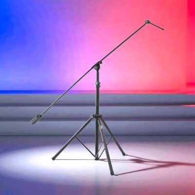 On-Stage Tripod Studio Mic Boom With 7" Mini Boom Extension image 1